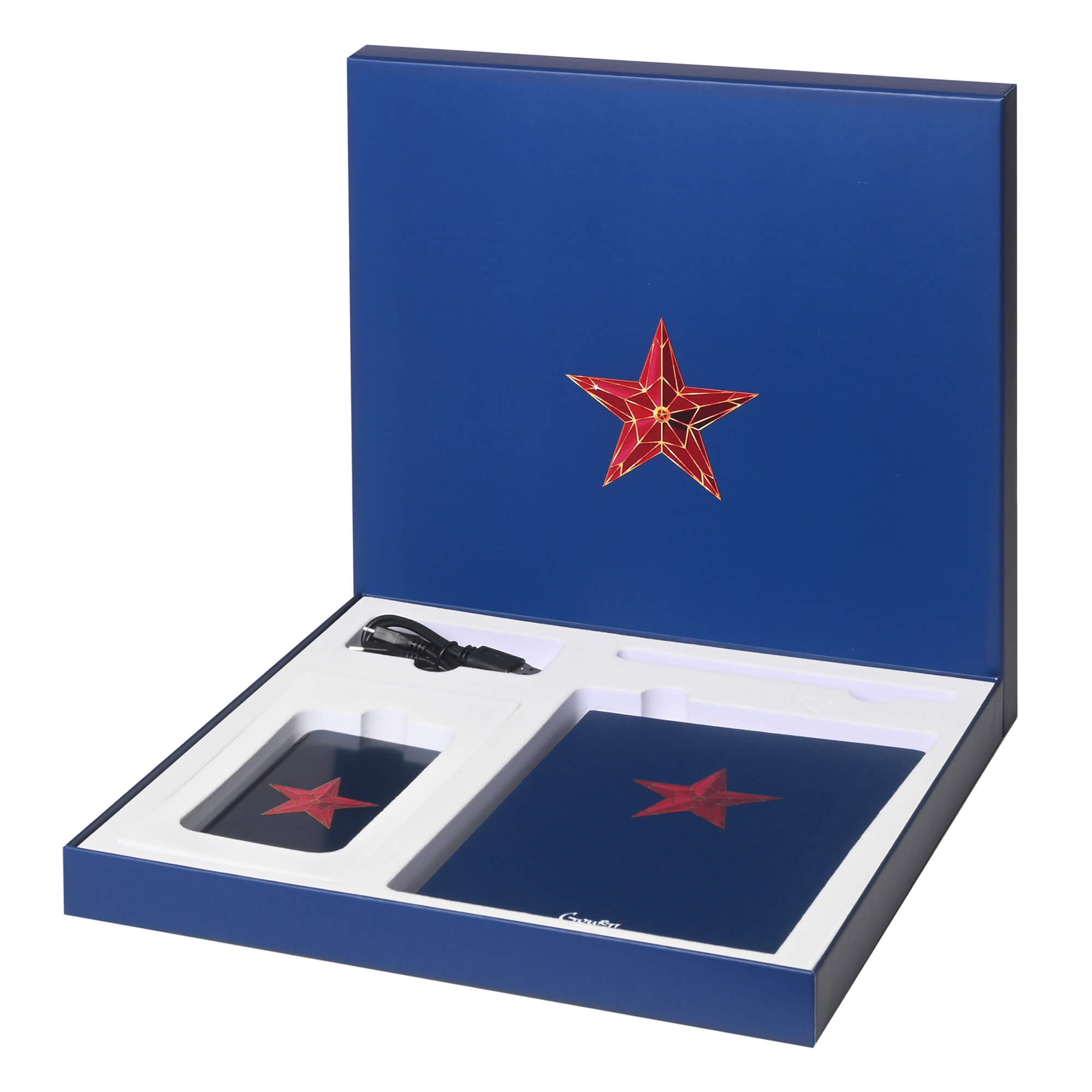 Ежедневник "Звезда" синий (кожзаменитель а5 с рельефным изображением- арт 00328.030)