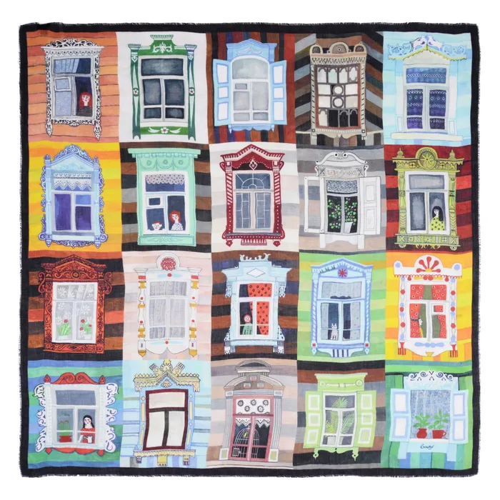 Платок "Окна" 