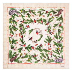 Платок "Зимний лес"