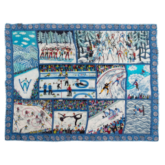 Шаль "Зимние виды спорта"