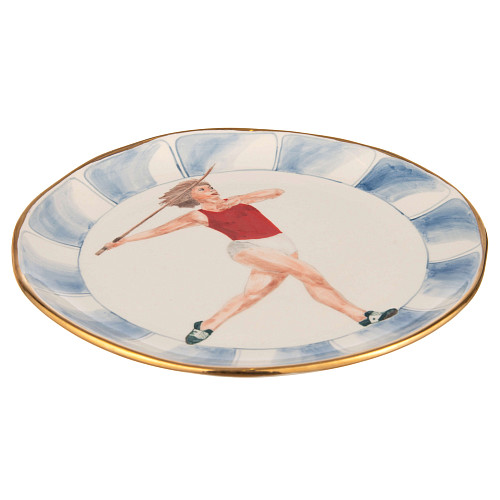 Блюдо «Спорт и здоровье» (керамика белый) 