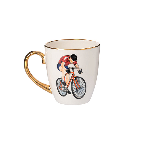 Чашка для чая «Спорт и здоровье» (керамика белый) 