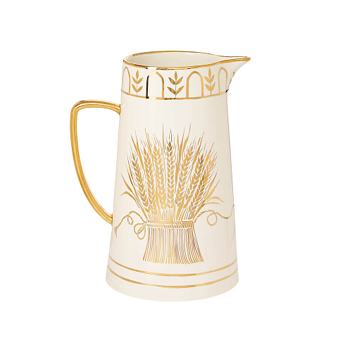 Кувшин "Пшеница" (керамика белый) 