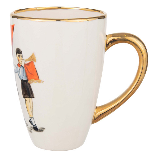 Чашка для чая "Парк культуры" (керамика белая ) 