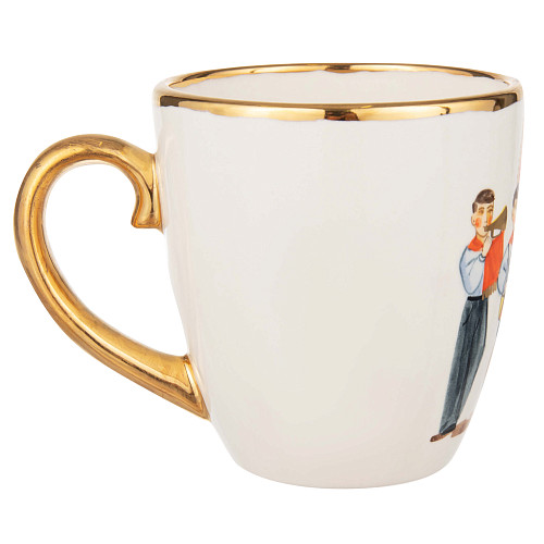 Чашка для чая "Парк культуры" (керамика белая ) 