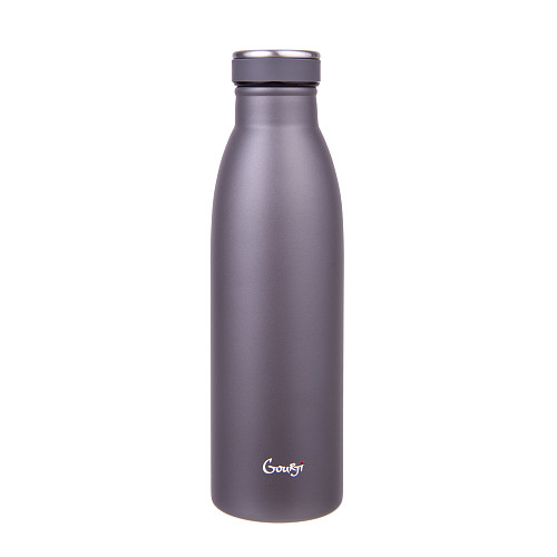 Термобутылка "Башни Кремля" (TM.211022-030.SB) (серая, с рельефным изображением) 