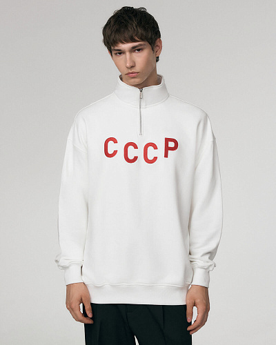 Олимпийка "СССР" (хлопок 100%, белый M/L) 