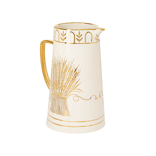 Кувшин "Пшеница" (керамика белый) 