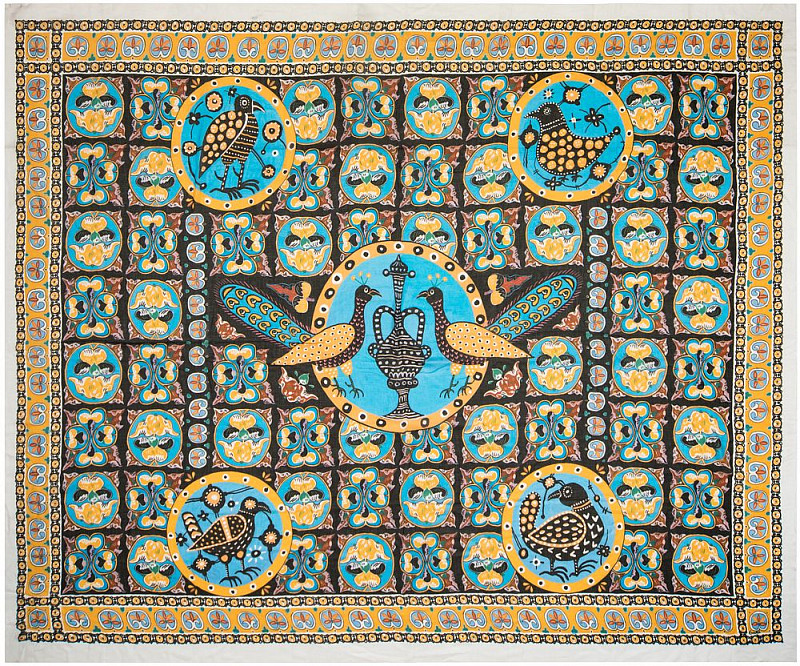 Шаль "Павлины" 