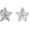 Запонки "Звезда" фианиты 
