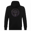 Толстовка с капюшоном "Герб союза" (хлопок 70% полиэстер 30% черный S) 