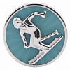 Запонки "Горнолыжник"  эмаль 