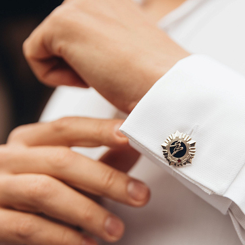 Запонки "ГТО 1972" эмаль 