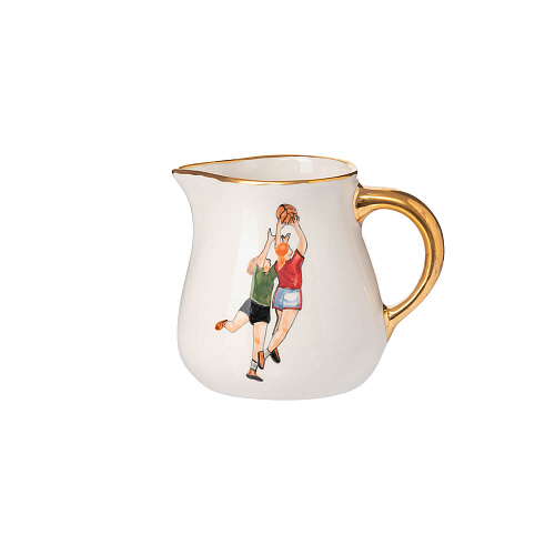 Молочник "Спорт и здоровье" (керамика белый) 