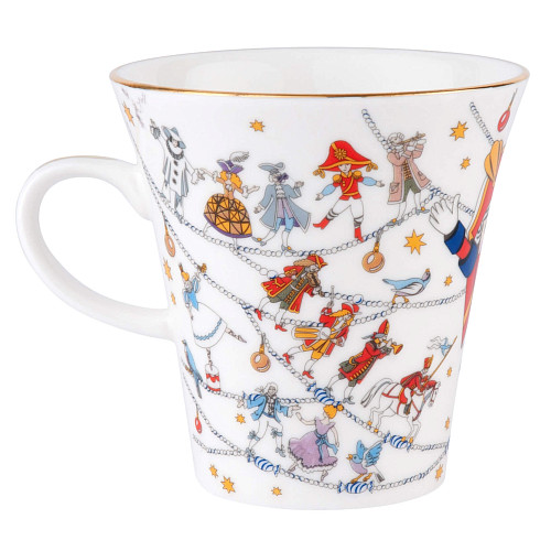 Кофейная пара "Щелкунчик" (фарфор белый) 