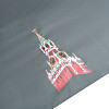 Зонт-трость  "Башни Кремля" (эпонж/сталь серый синий 90 см) ZT01SPBA
