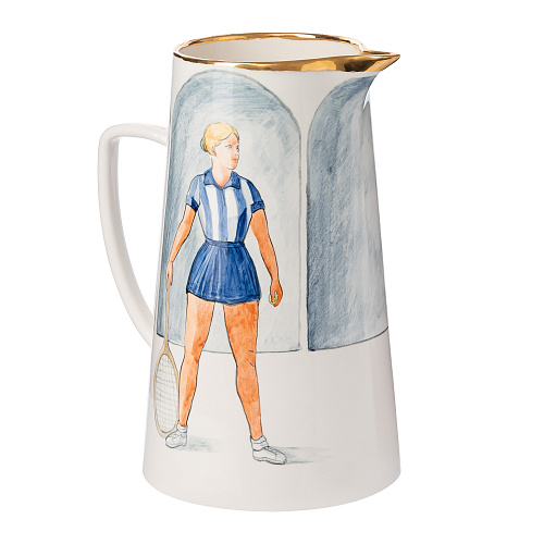 Кувшин «Спорт и здоровье» (керамика белый) 