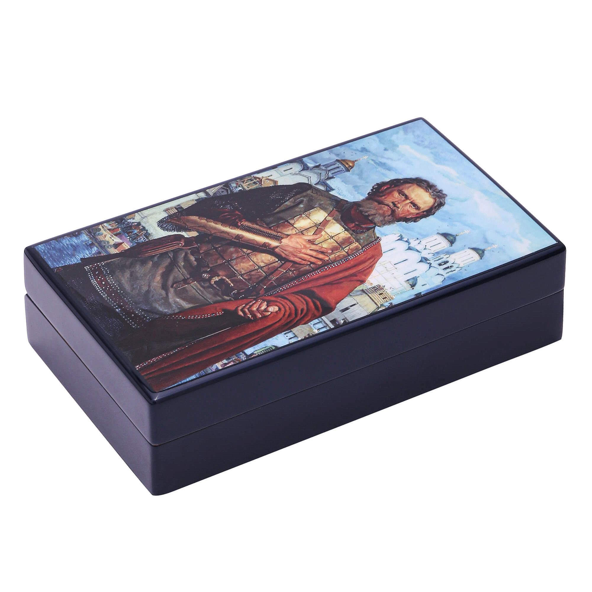 Ручка чернильная "Дмитрий Донской"  (серебро 925 пробы/позолота/смола/лак)