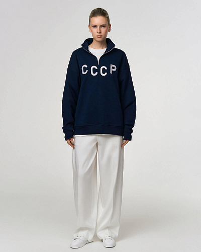 Олимпийка "СССР" (хлопок 100%, синий 3XL/4XL) 