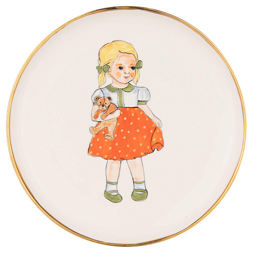 Блюдо "Детская комната" (керамика белое) 