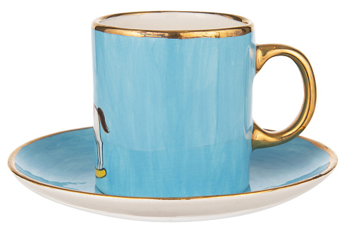 Чайная пара "Детская комната" (керамика, цветной) 