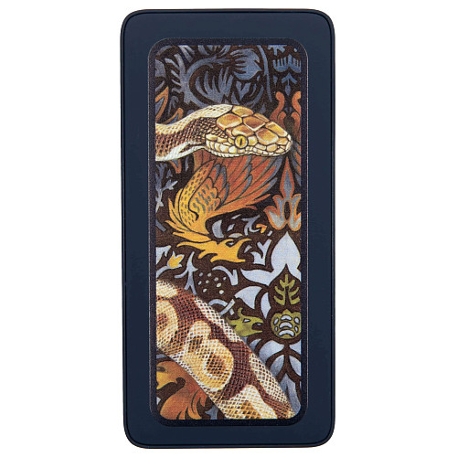 Подарочный набор "Змея" (аккумулятор, ежедневник и ручка синий) 