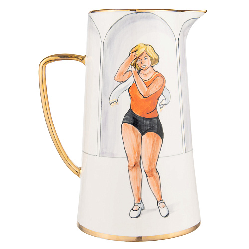 Кувшин «Спорт и здоровье» (керамика белый) 