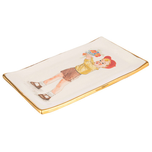 Поднос "Детская комната" (керамика белый) 