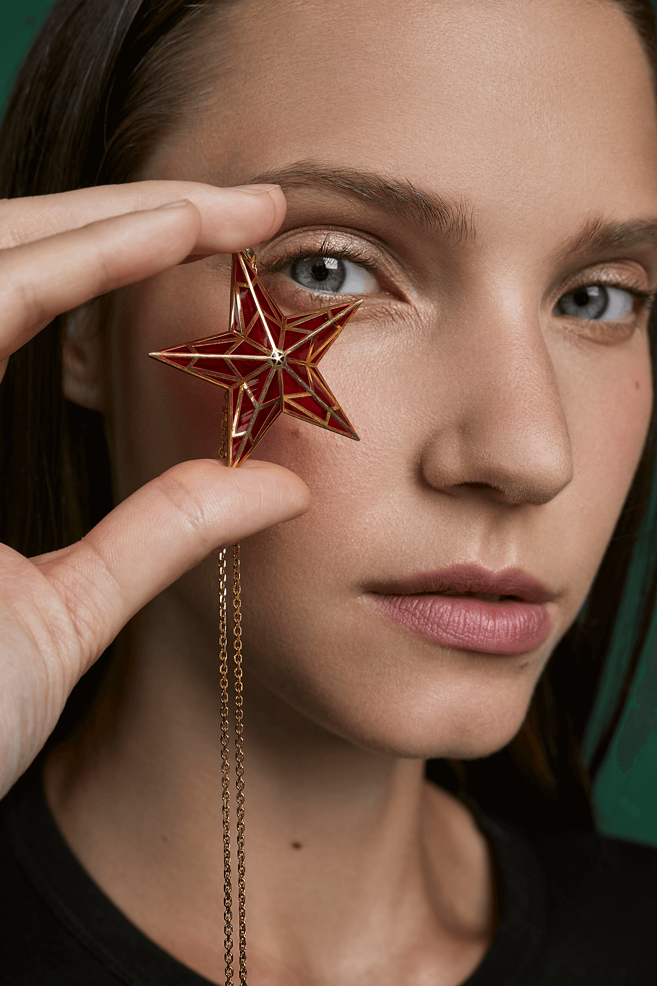 Подвеска "Звезда" эмаль