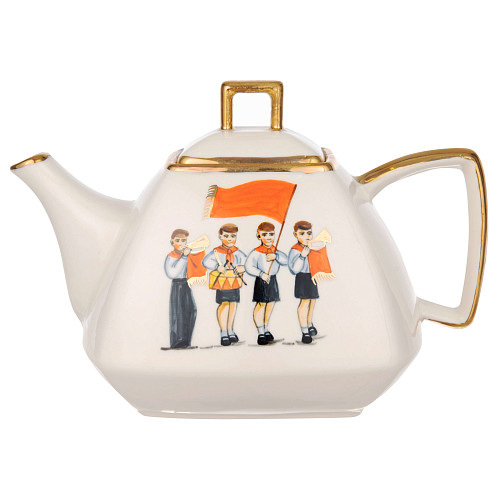 Чайник "Парк культуры"  (керамика белый) 