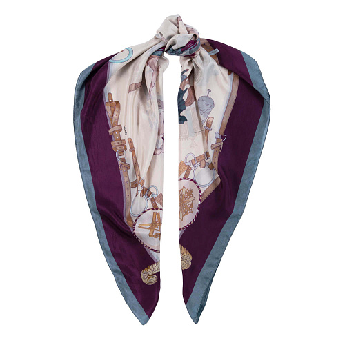 Платок "Царский выезд"   (шерсть 100%  бежевый 140х140) 