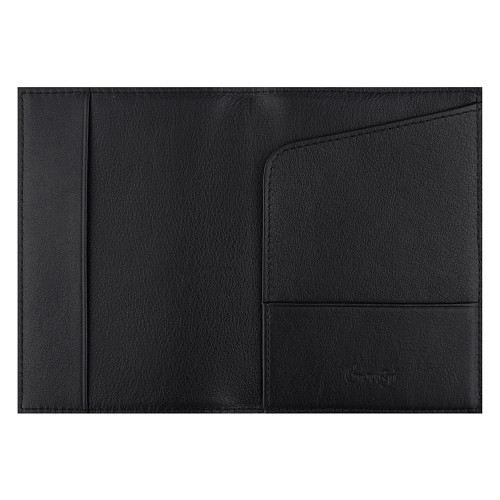 Обложка для паспорта "Башни Кремля" (телячья кожа черный тиснение) 