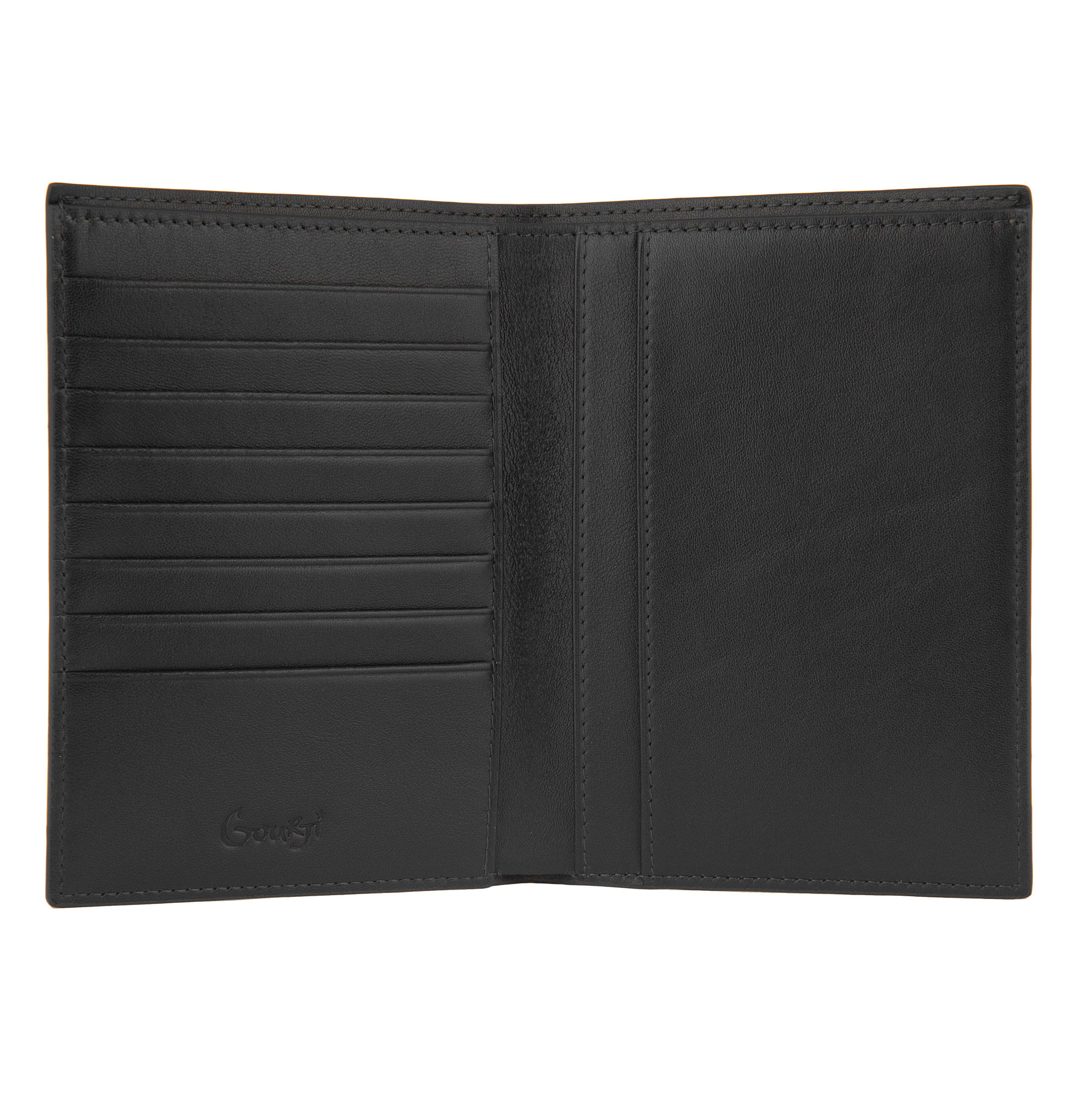 Обложка для документов "Башни Кремля" (кожа черный)