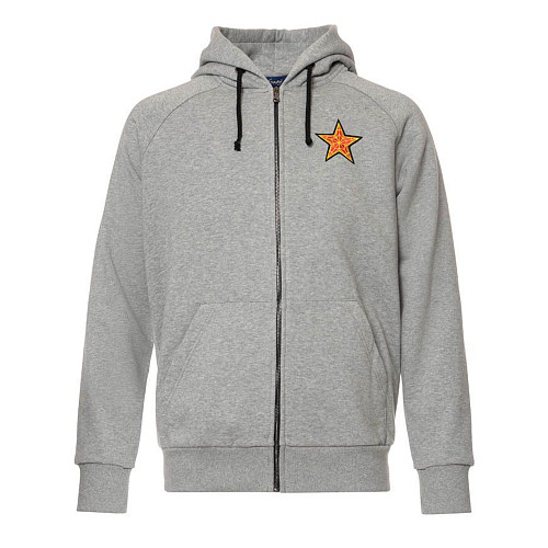 Толстовка на молнии "Отличник" (хлопок 70% полиэстер 30% серый S) 