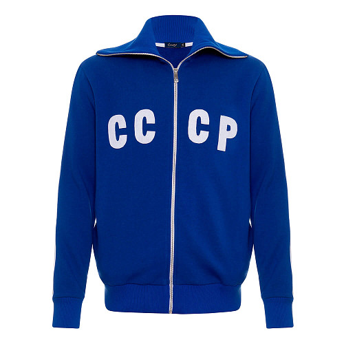 Костюм олимпийка/брюки "СССР" (хлопок 70% полиэстер 30% синий L) 