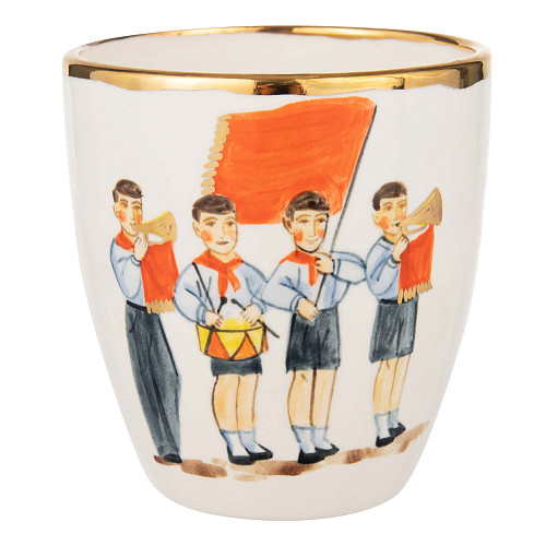 Чашка для чая "Парк культуры" (керамика белая ) 