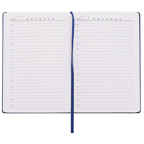 Подарочный набор "Гербарий" (аккумулятор, ежедневник и ручка синий) 