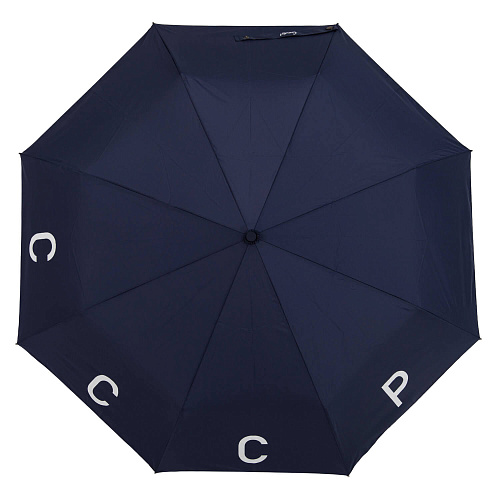 Зонт складной "СССР" ручка-карабин (синий) 