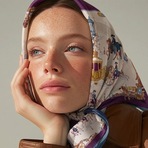 Платок "Царский выезд"   (шерсть 100%  бежевый 140х140) 