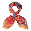 Платок "Арарат" (кашемир 100% красный синий оранжевый 140х140) 