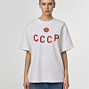 Футболка "СССР" (хлопок 100%, белый XS/S) 