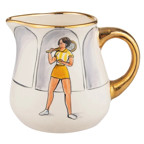 Молочник "Спорт и здоровье" (керамика белый) 