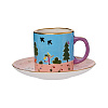 Чайная пара "Фантазёры" (керамика, голубой) 