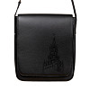 Сумка-планшет "Башни Кремля" (2468.00.О) (кожа черный  24х31х2 тиснение) 