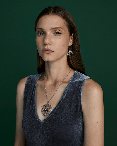 Подвеска "Ангел" родий 