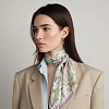 Платок "Гербарий" (шерсть 100%, лиловый 140х140) 