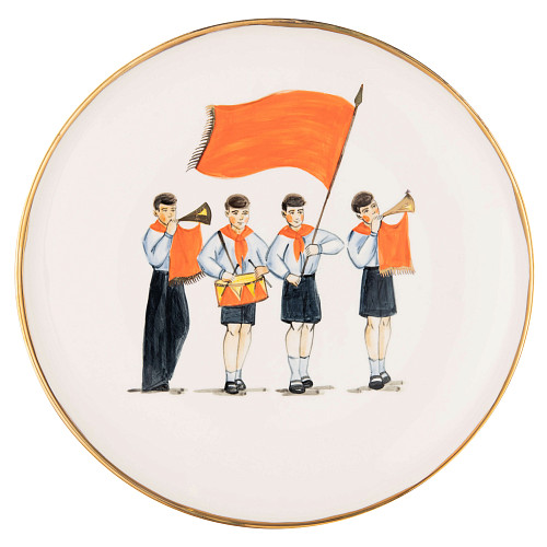 Блюдо "Парк культуры"  (керамика белый) 