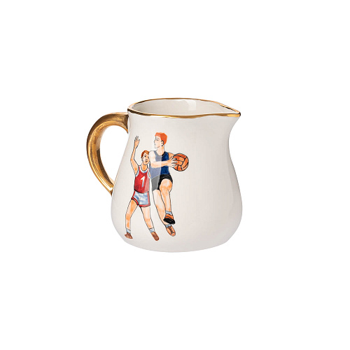 Молочник "Спорт и здоровье" (керамика белый) 