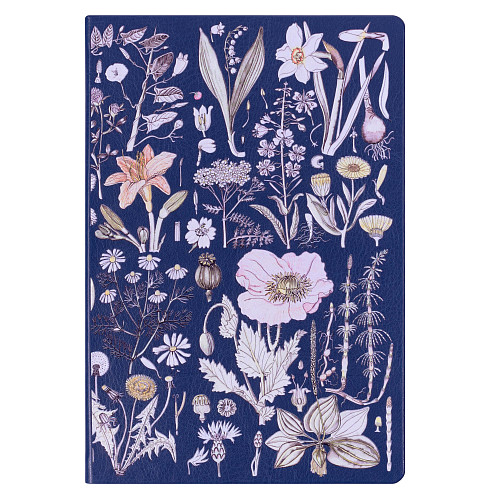 Подарочный набор "Гербарий" (аккумулятор, ежедневник и ручка синий) 