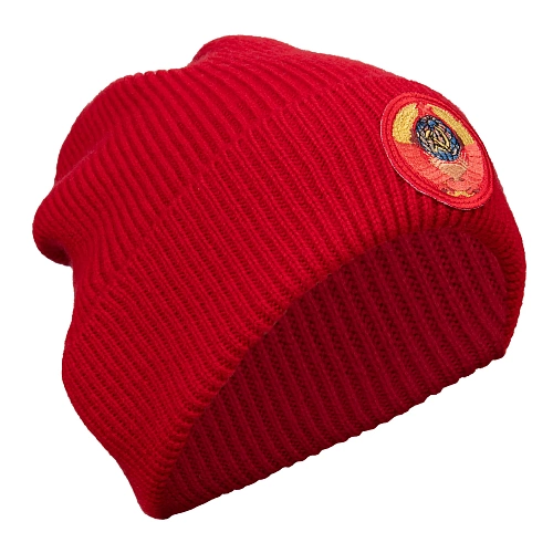 Шапка "Герб Союза" (шерсть 90% кашемир 10%. красный) 